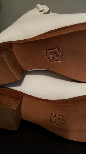 Stivali Graf "Ace" in pelle bianca pattinaggio su ghiaccio/figure junior NUOVI TAGLIA 2,5 M  - Foto 9 di 12