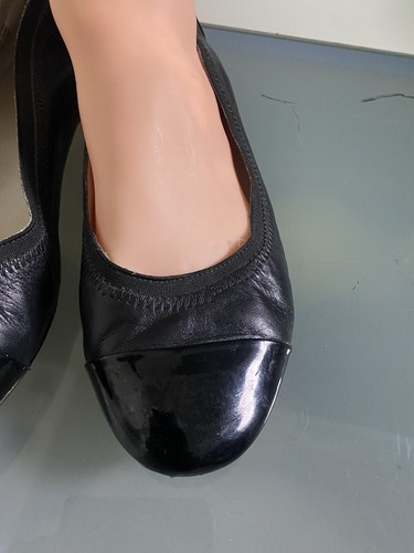 Sandler ‘Peru’ Ladies Size 7 Black Flat Pull On Shoes In Excellent Condition - Picture 3 of 8