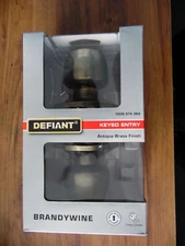 New Defiant Brandywine Keyed Entry Antique Brass 1008 974 364 Free US Ship