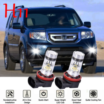 LED Fog Lights Bulb For 2009-2011 Honda Pilot,Bright 6000K Super Bright White