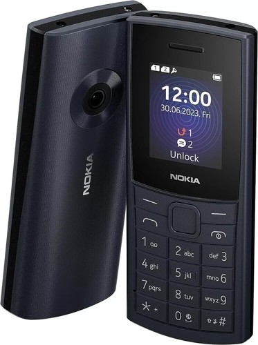 Nokia 110 4G (2023) Mobile Phone SIM-Free Unlocked Dual SIM Midnight Blue - Afbeelding 4 van 4