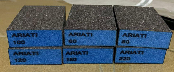 6pc Sanding Sponge Blocks Foam Onarway 6 Pack Wet and Dry Dual-use Sponge Coarse