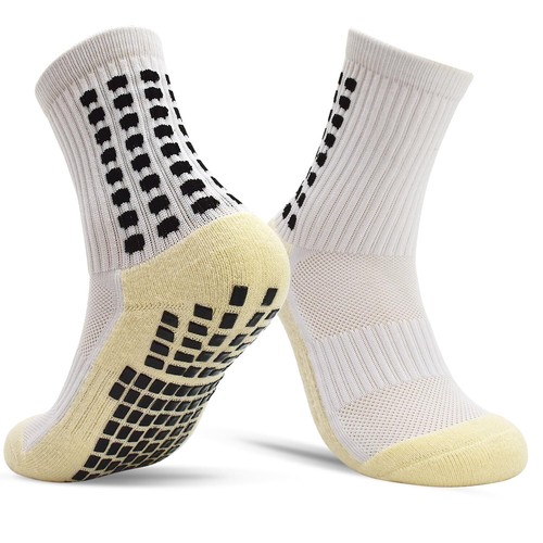 Kids Grip Athletic Socks 4 Pairs Soccer anti Slip Sports Socks for 8-12 Years - Picture 7 of 7