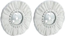 10" Soft Airway Buffing Wheel White Flannel / 5/8'' Arbor Hole/Finish PolishStep