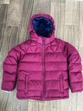 Kids' L.L.Bean Down Jacket, Berry Pink, Size Medium 10-12 