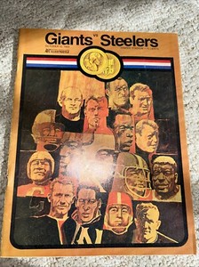 1969 New York Giants vs Steelers Yankee Stadium Program Oct 12, 1969
