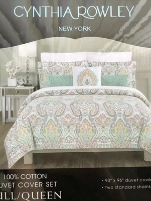 Cynthia Rowley Pastel Mishap Paisley Floral Branches 3pc Full