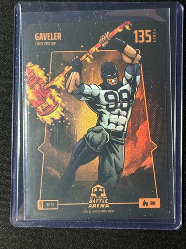 2024 Bo Jackson Battle Arena 1st Edition Gaveler Aaron Judge Fire Battlefoil