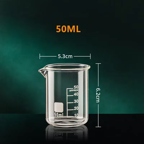 50Ml Glass Measuring Cup Clear Graduatcup Heat-Resistant Beaker Kitchen Baking T