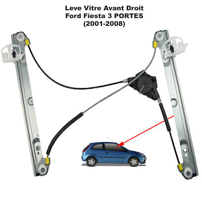 Mechanism of Front Right Window Lift Fiesta V 3p 1233191 8s51 