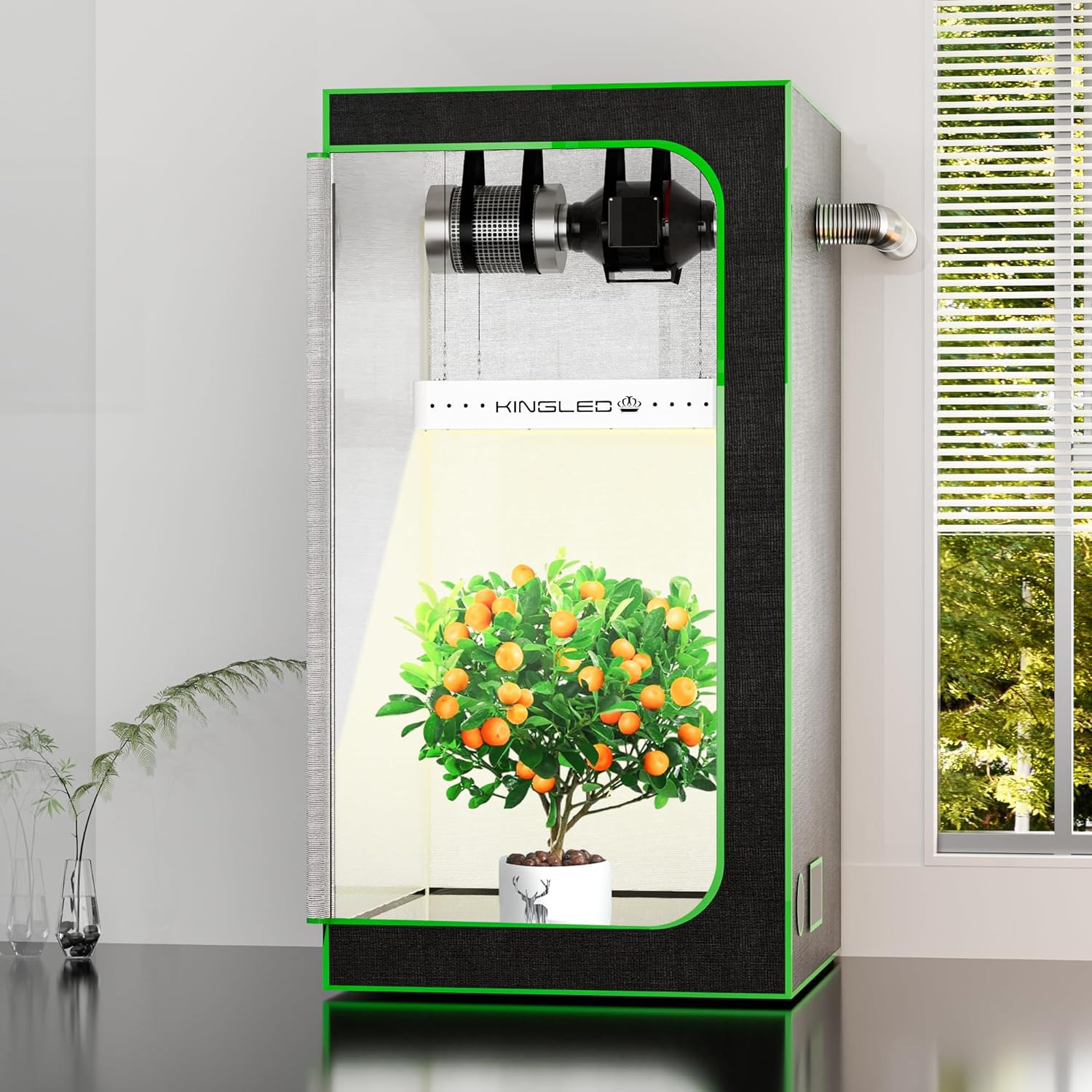 2025 KP1000 LED Grow Lights - Full Spectrum for Indoor Hydroponics 2x2ft