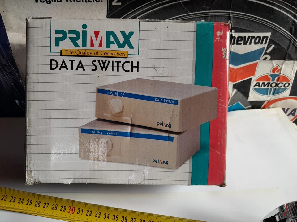 Primax commutatore a rotazione stagnato AB-X DATA SWITCH C-36 VINTAGE COMPUTER - Immagine 4 di 4