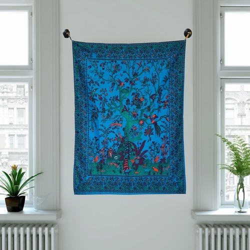 Tree of Life Tapestry Wall Hanging Spiritual Home Dorm Decor Witchy Nature Throw - Picture 5 of 11