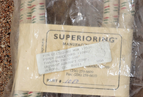 NOS Shock Cords, Piper Colt, Rans S4/5, Stolp SA100, U 31322-00 - Get Pkg of 2 - Picture 3 of 4