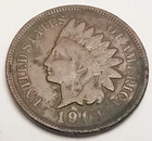 1901 P Indian Head Cent Penny *F - FINE DETAILS* **FREE SHIPPING**