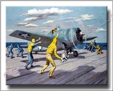 US Navy Art  TO THE ATTACK  WWII Canvas Print 2D