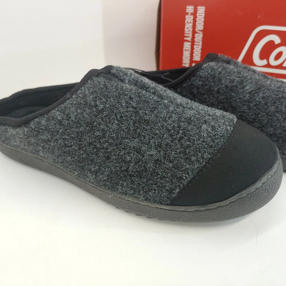 Zapatillas Coleman de interior/exterior de espuma viscoelástica de alta densidad para hombre talla 9 gris Foto 2 de 4