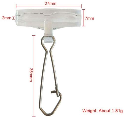 Heavy Duty Plastic Head Fishing Line Snap Fishing Slide Nice Duo lock Swivel CLR - Picture 3 of 4
