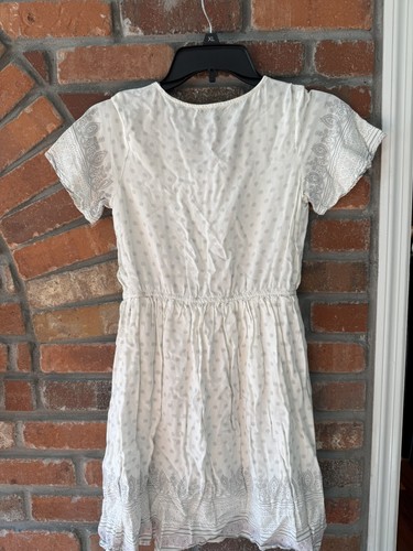 Art And Class Kids Girls Summer Dress White Floral Size L 10-12 - Picture 2 of 5