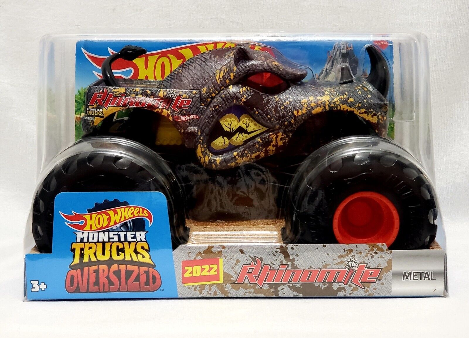 2022 HOT WHEELS MONSTER TRUCKS OVERSIZED - RHINOMITE - 1:24