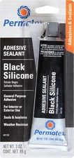 Permatex 81158 Black Silicone Adhesive Sealant 3 oz. Tube Pack of 1