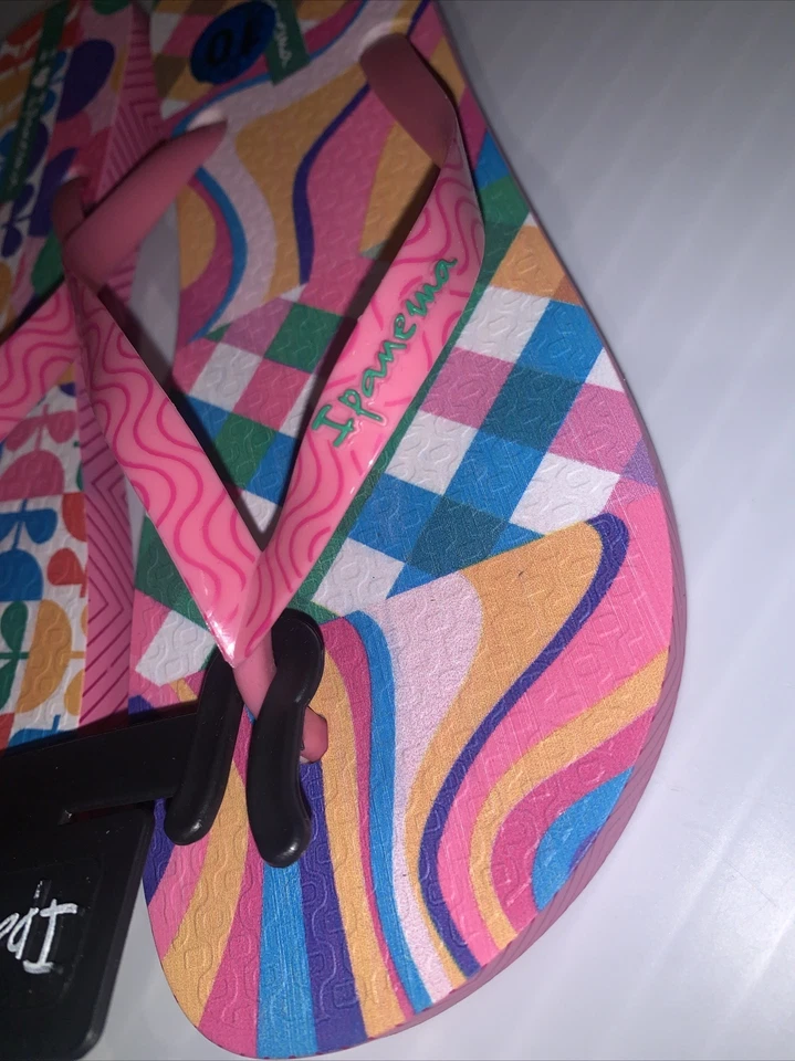 Chanclas planas de verano para mujer Ipanema rosa talla 10 Foto 3 de 4