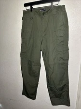 Men’s 5.11 Tactical Pants 36 X 32 Green Cargo Pants, RN 109614 Perfect Cond.