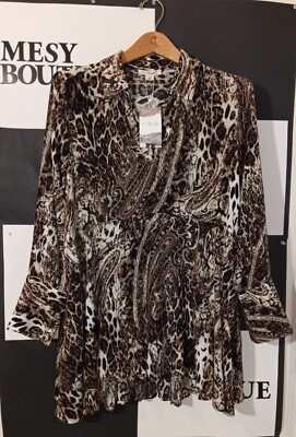 Simply Noelle Women's Animal Print Tunic T-Shirt Size: S/M (8-10)