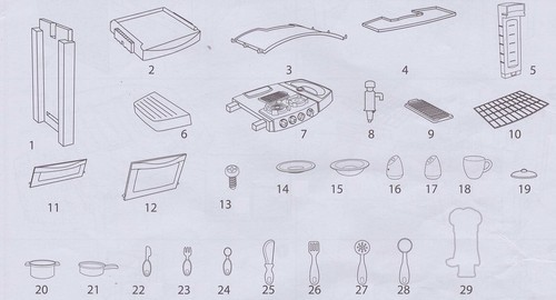 Spare Replacement Parts for Bluey Smart Toy Kitchen Pan Cutlery Tap Cooker Oven - Picture 6 of 30