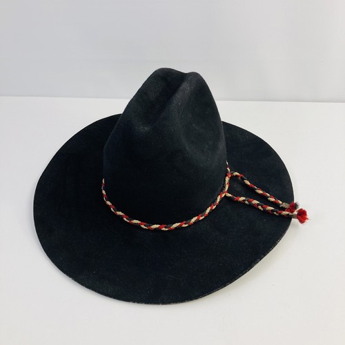 B Bar H Quarter Horse Black Wool Hat 