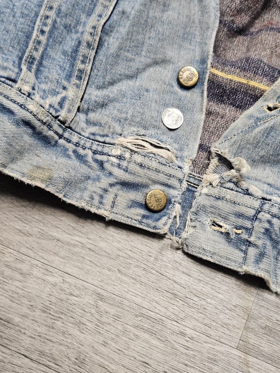Vintage 60's Lee Storm Rider Denim Jacket 101 LJ 40 Regular Union