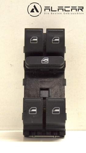 VW Golf 6 Fensterheberschalter Fensterschloss vorne links 1K4959857B R120