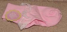 Kids Dressy Pink Socks with Lace - Size 5-6.5 - New with tag..