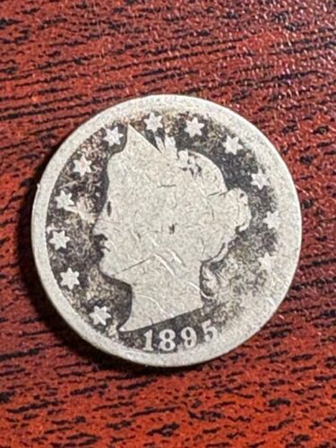 1895 Liberty Head V Nickel - Münze wie abgebildet - Versand kostenlos 8H