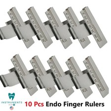10x Dental Endo Finger Rulers Ruler Span Measure Scale Endodontic Ruler CE