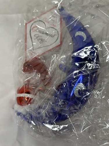 Neu mit Etikett Heartfully Yours Ornament King Radko blau MOON LEAPER RETOUREN Ornament limitierte Auflage - Bild 2 von 7
