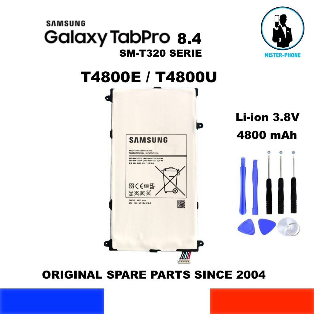 Batterie Samsung T4800U 4800mAh haute capacité pour restaurer votre SM-T320