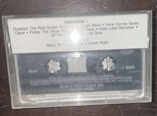 Vintage Gene Autry - His Christmas Album - Cassette Tape - Picture 2 of 5