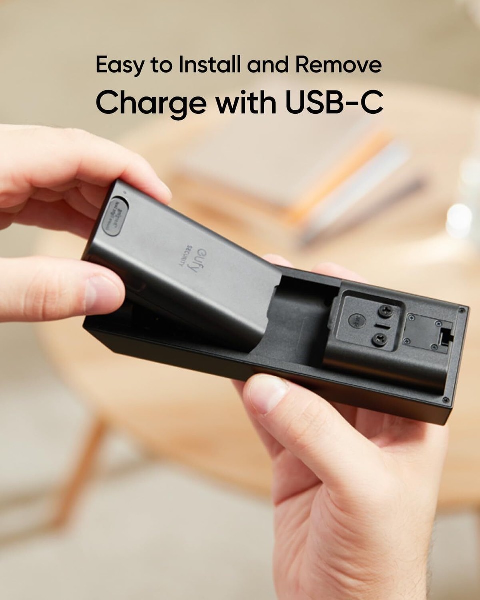 【新品未使用】eufy セキュリティカメラ 180日バッテリー eufy Rechargeable Battery Pack Backup 6500mAh with USB-C for Video
