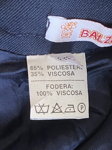 Balzak Long Skirt Navy Blue Mock Pockets Stars Lined 20" Waist Girls - Picture 5 of 6