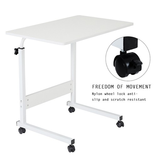 ADJUSTABLE FOLDING PORTABLE TABLE TRAY TV DINNER TEA DESK SERVING TRAY MOVING UK - Picture 6 of 16