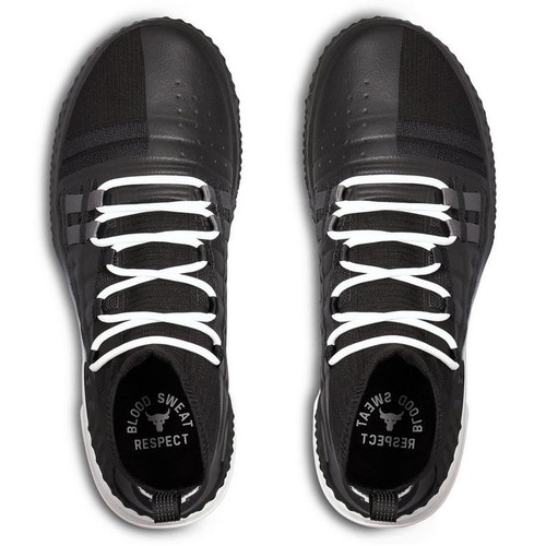 AUTHENTIC Under Armour PROJECT 1 The Rock BULL Black White 3020788 001 Men size - 第 6/6 張圖片