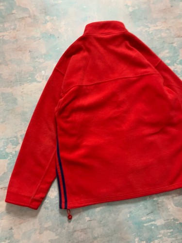 Vintage Adidas Fleece Full Zip Jacket 1990s men’s size Large Red Outdoor Life - Picture 22 of 24