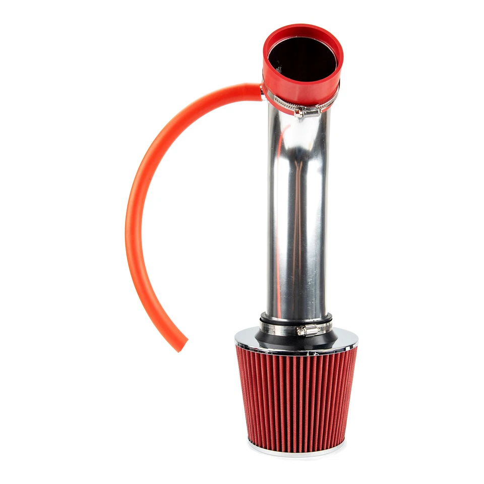 Kit de sistema de entrada de ar + filtro vermelho para Infiniti G35 3.5L V6 2003 2004 2005 2006 - Imagem 4 de 4