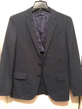 J Crew Ludlow Traveler Jacket Blazer 40R Blue 100 Tollegno 1900 Italy Wool