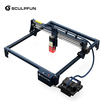 SCULPFUN S30 60W Effect Laser Engraver with Air-assist Kit Replaceable Lens V4I3