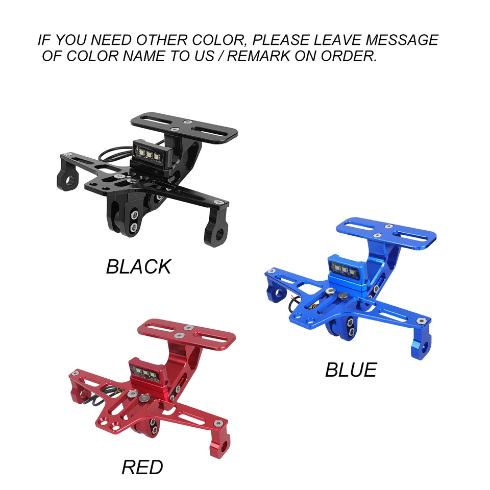 Kit eliminador de soporte de matrícula de luz trasera para S1000RR R1200GS F800GS F700GS Foto 2 de 4