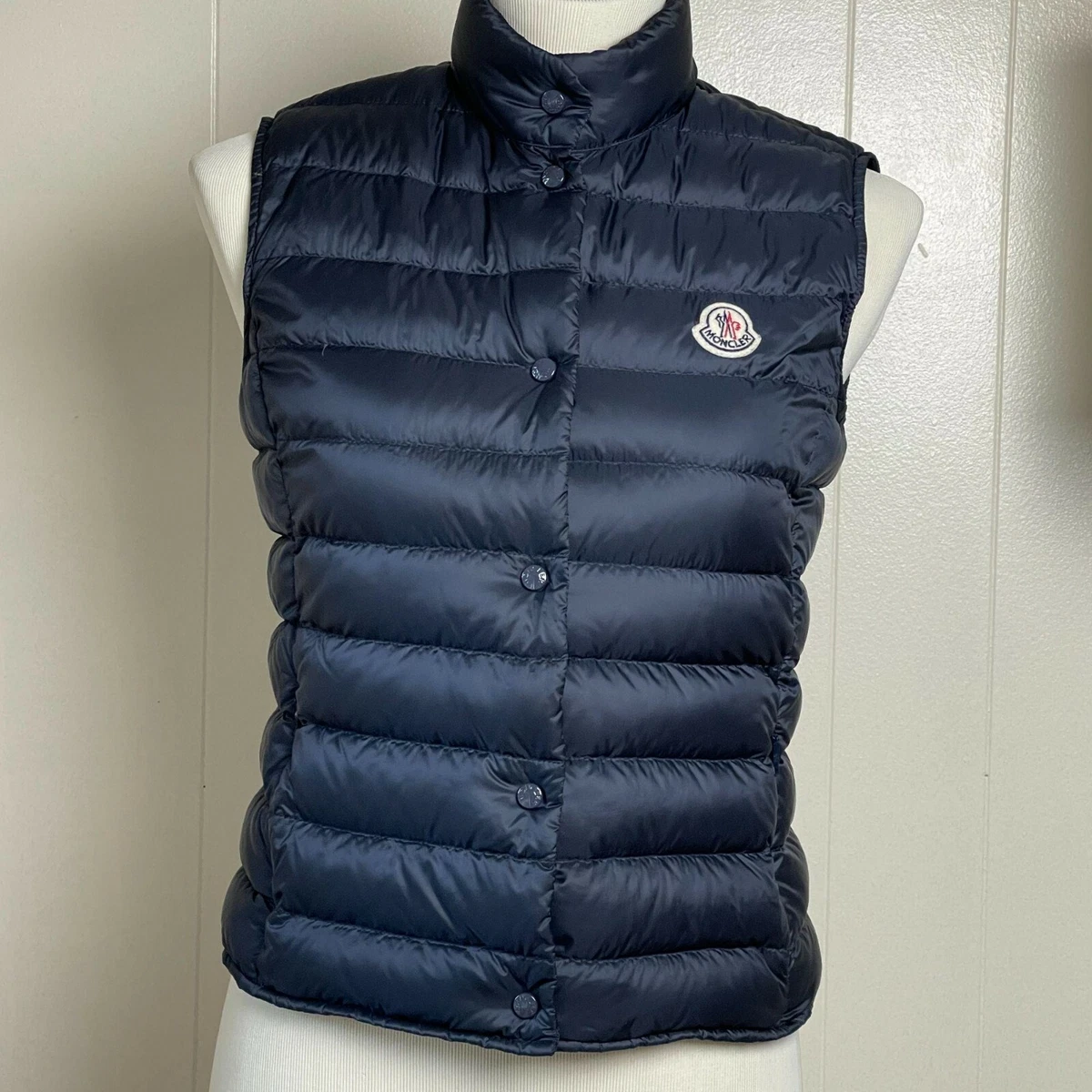 Navy moncler shop gilet