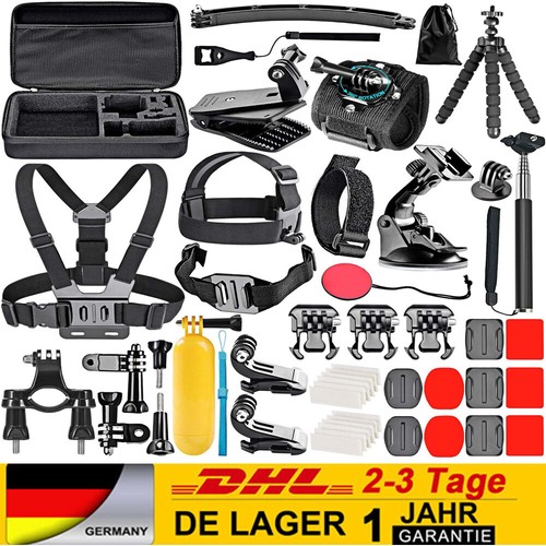 50 In 1 Action Kamera Zubehör Brustgurt Kit Set GoPro Hero Sport Cam Zubehör Kit - Zdjęcie 1 z 7