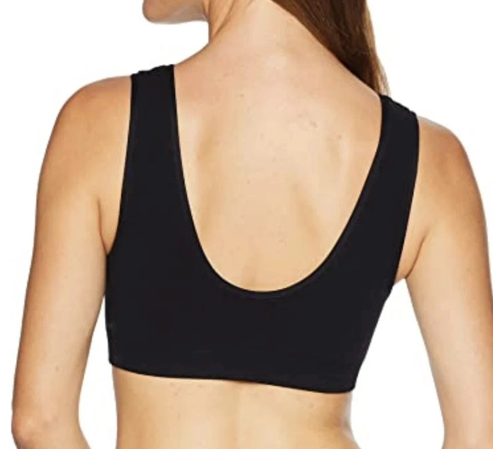 Bralette sin mangas minimalista Commando L95027 negro para mujer talla S Foto 2 de 2